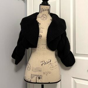 Bebe Black Knit Cardigan